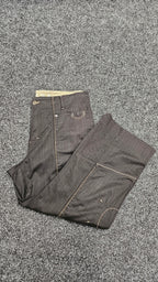 Verge 3/4 Black Pants With Beige Stitching - 18 image 0