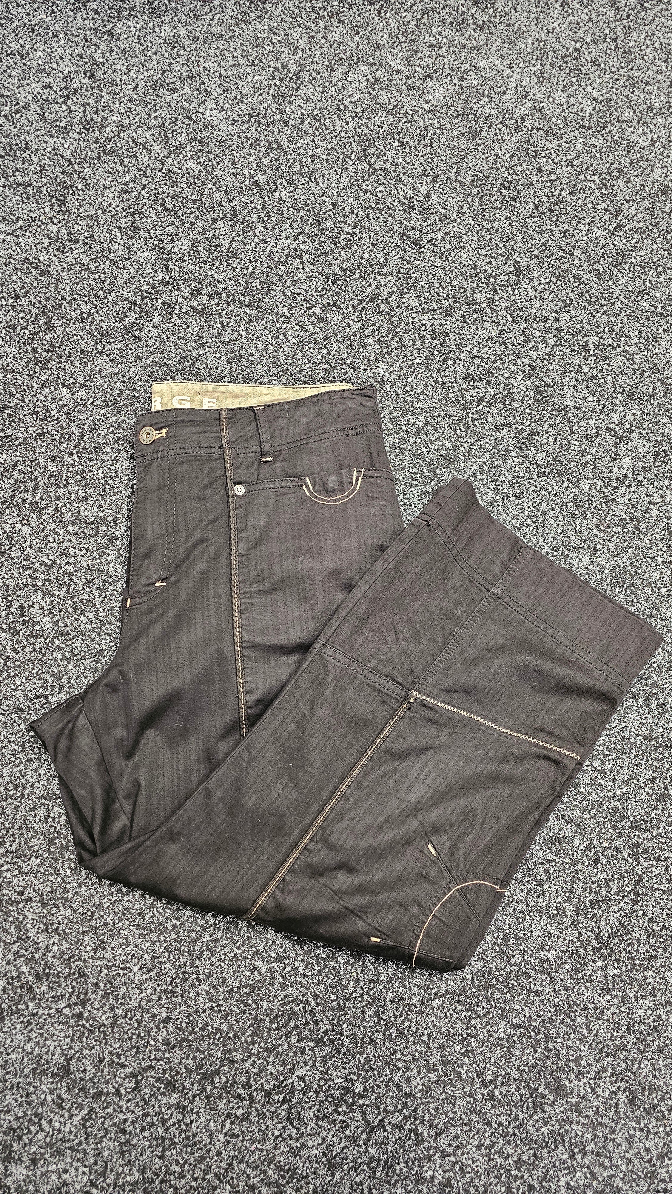 Verge 3/4 Black Pants With Beige Stitching - 18 image 0