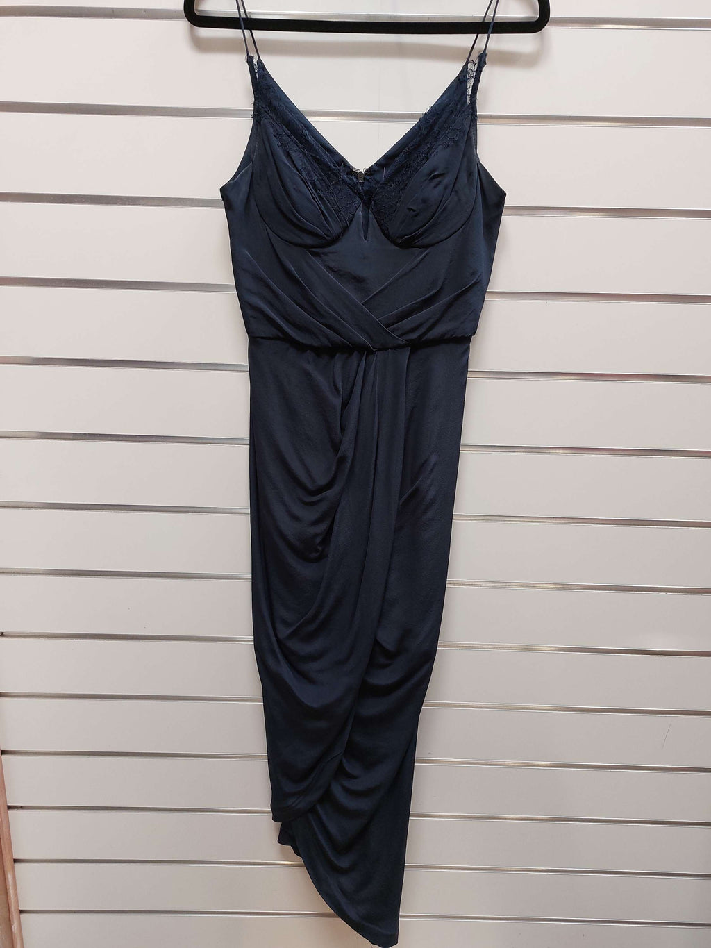 Navy Lace Bodice Dress - 8 image 0
