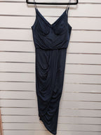 Navy Lace Bodice Dress - 8 image 0