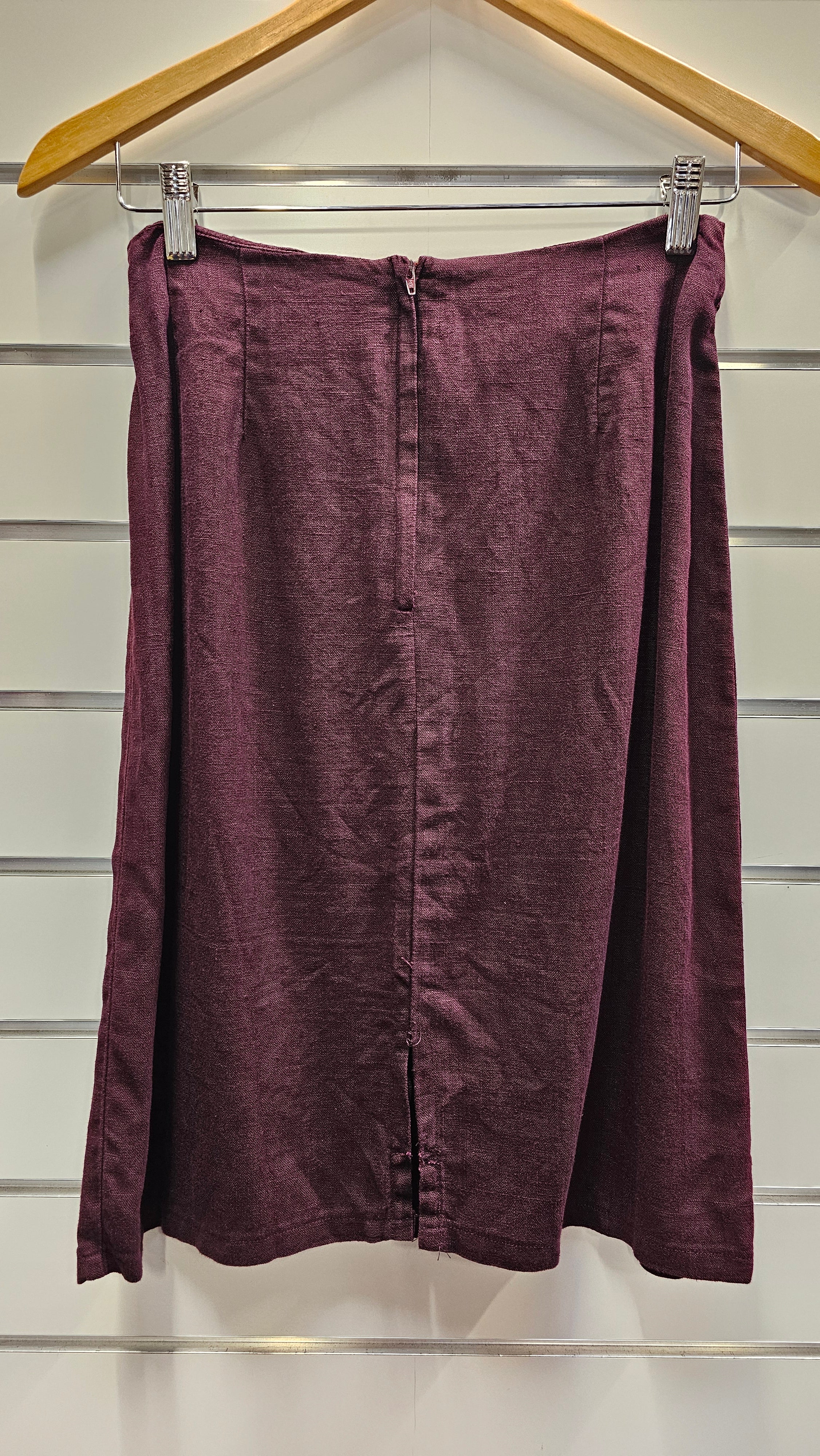 Glassons Plum Linen Skirt - 12 image 1