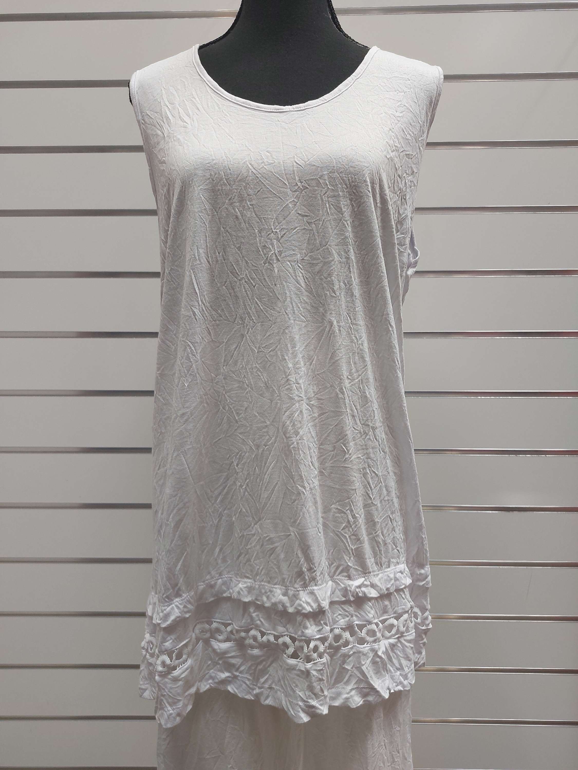 Taking Shape White Sleeveless Top - 14 image 0