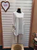Curate White Long Blouse - S image 0