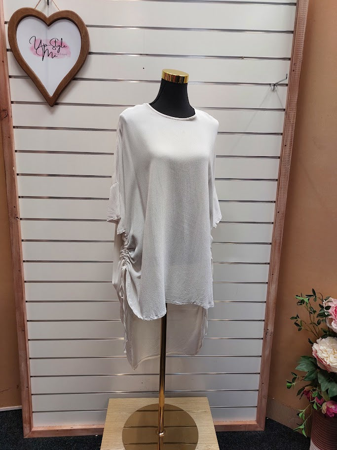 Curate White Long Blouse - S image 0