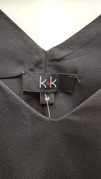 Black, no sleeve tunic. K+K size M image 3