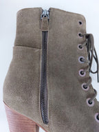 MIA Olive Green Suede Lace Up Boots - 40 image 2