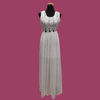 White Dress with Lace Bodice - 12 image 1