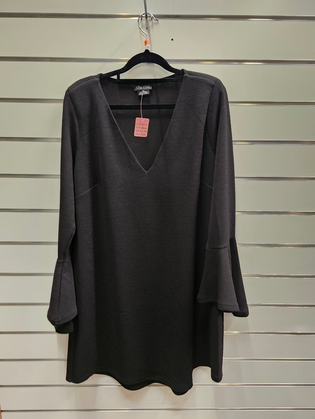City Chic Black Long Sleeve Dress - XS image 0