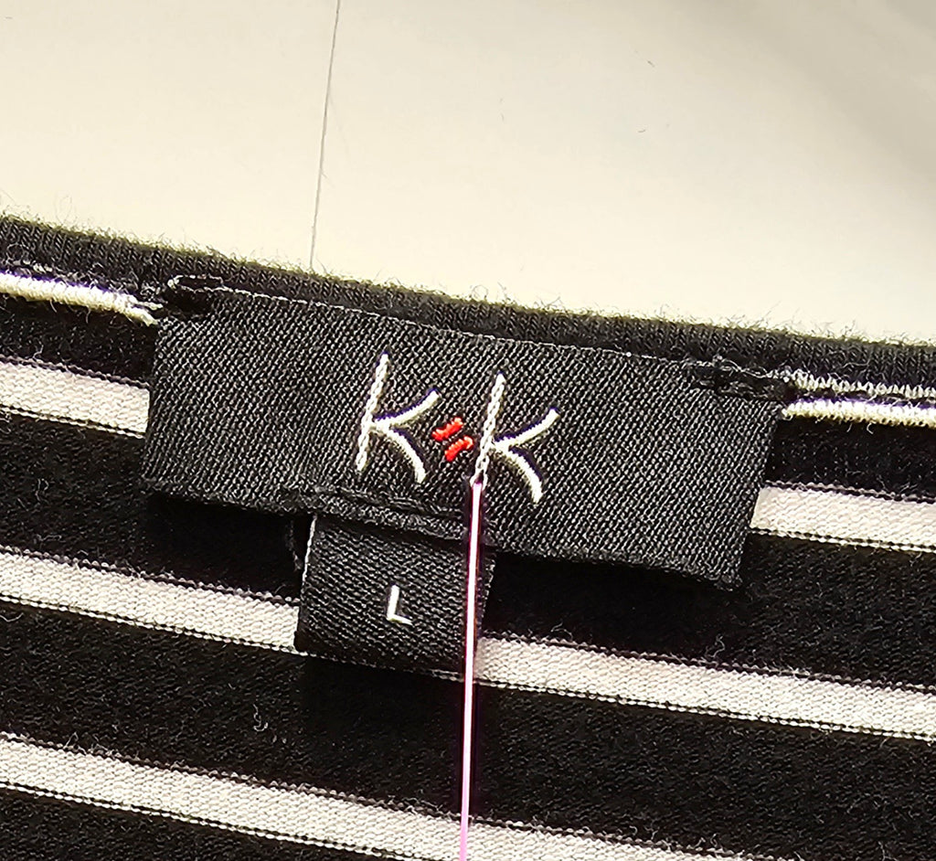 K+K Black And White Tunic - L image 3