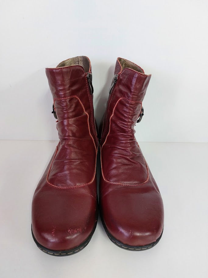 Vagamann Maroon Ankle Boots - 42 image 1