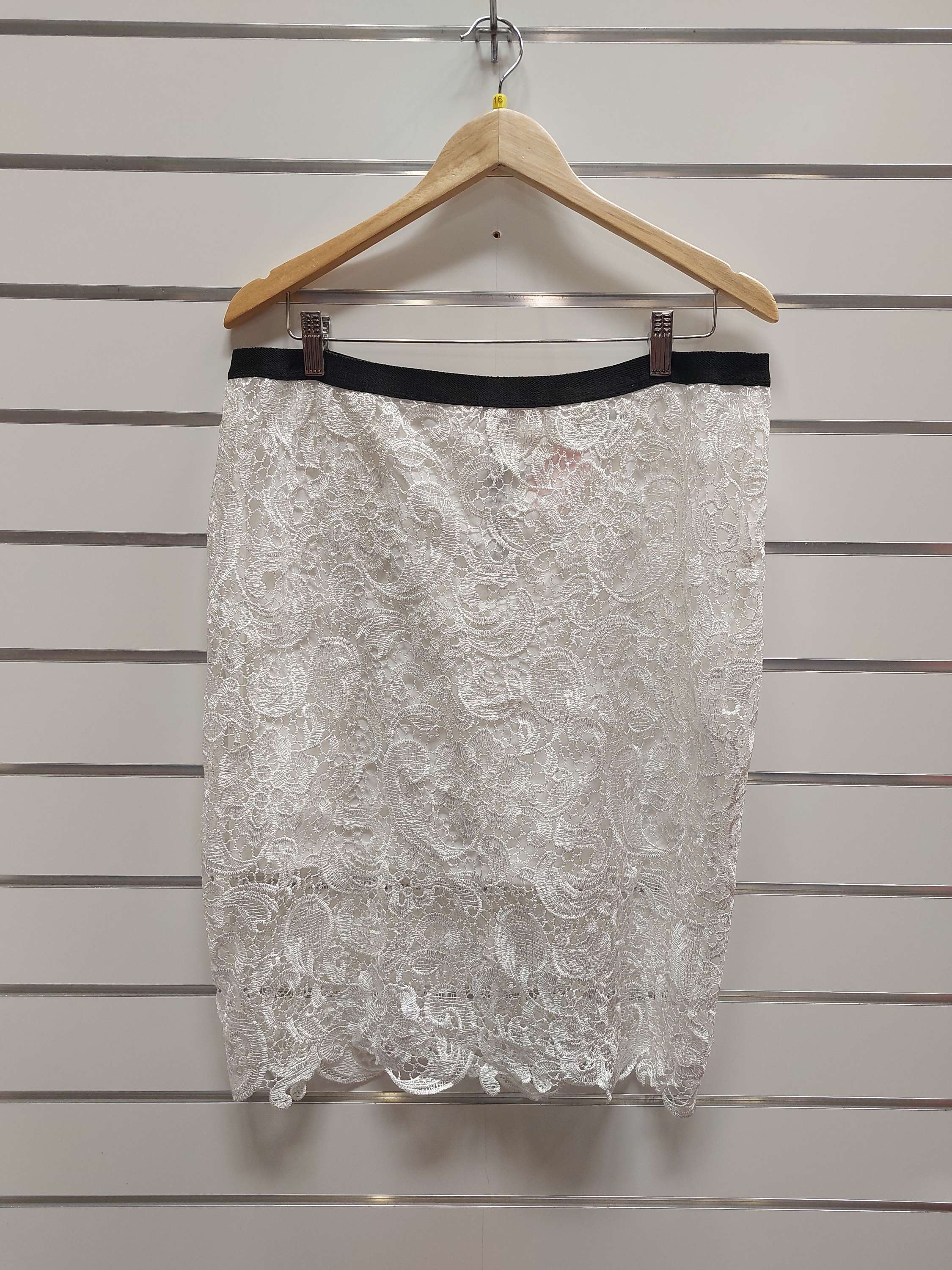 Pagani White Lace Skirt - 16 image 0