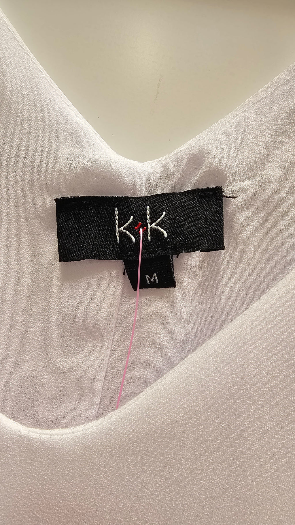K+K White Sleeveless Blouse - M image 2