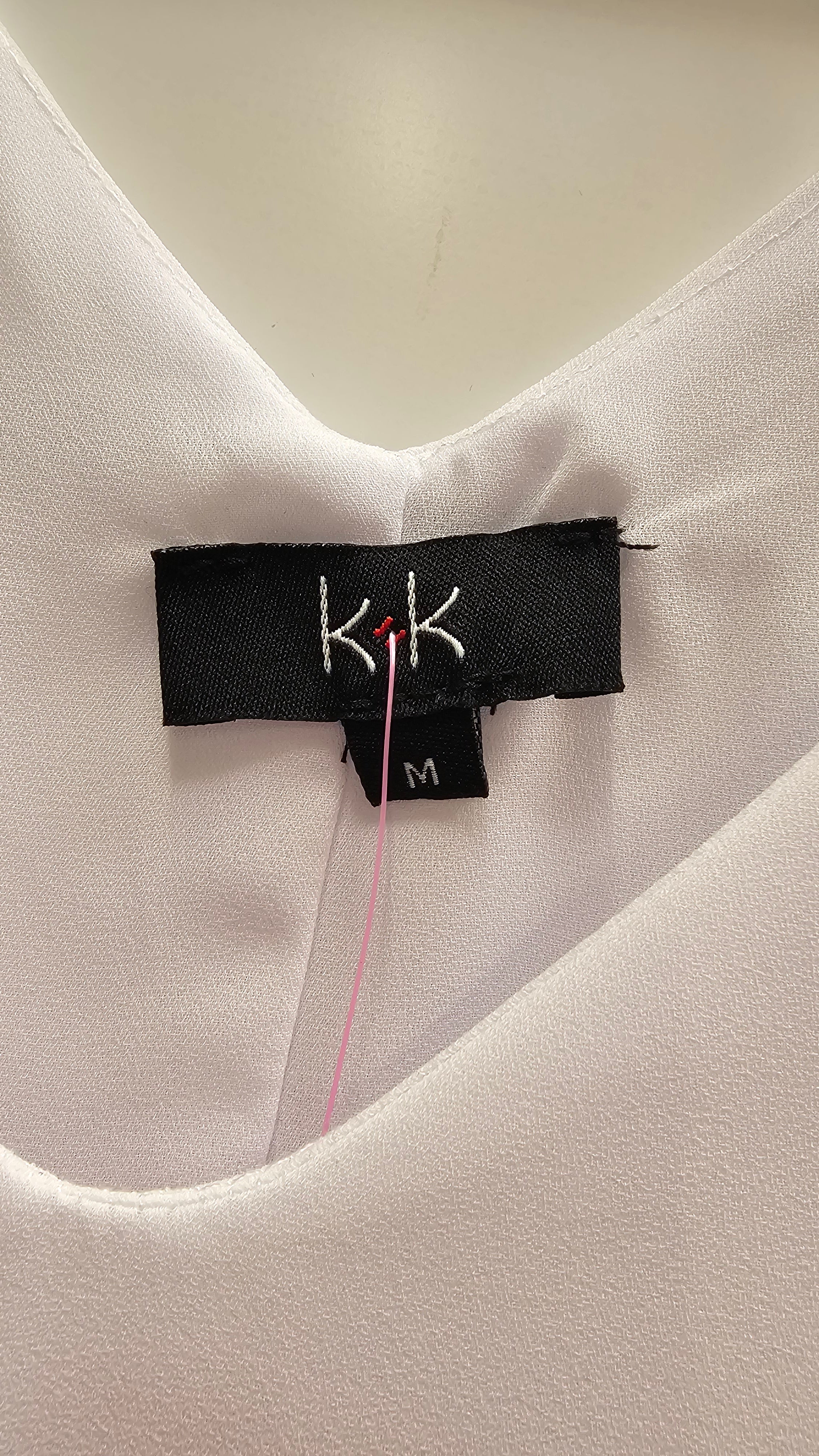 K+K White Sleeveless Blouse - M image 2