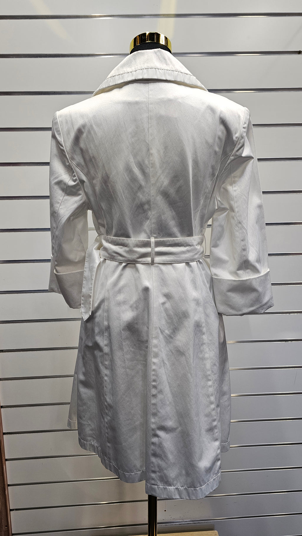 Jacqui-E White Coat With A Belt - 12 image 2