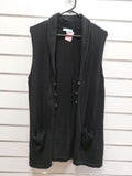 Blue Illusion Cardigan Vest - M image 0