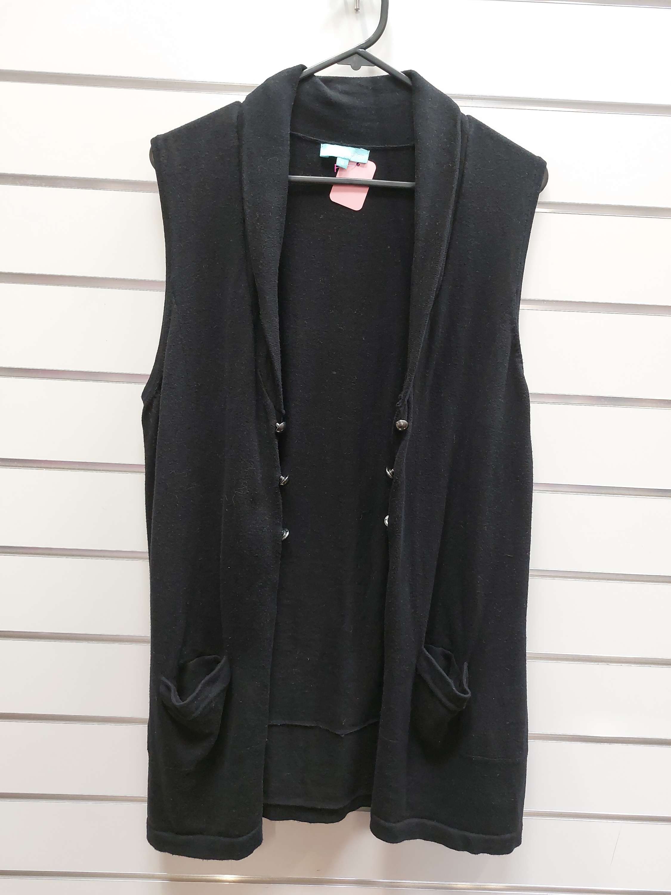 Blue Illusion Cardigan Vest - M image 0