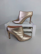 Hey Monday Gold Leather Short Boots - 7 image 0