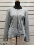 Katies Light Blue Suede Jacket - 16 image 0