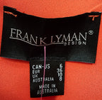 Frank Lyman 3/4 Sleeve Blouse Dark Orange - 8 image 3