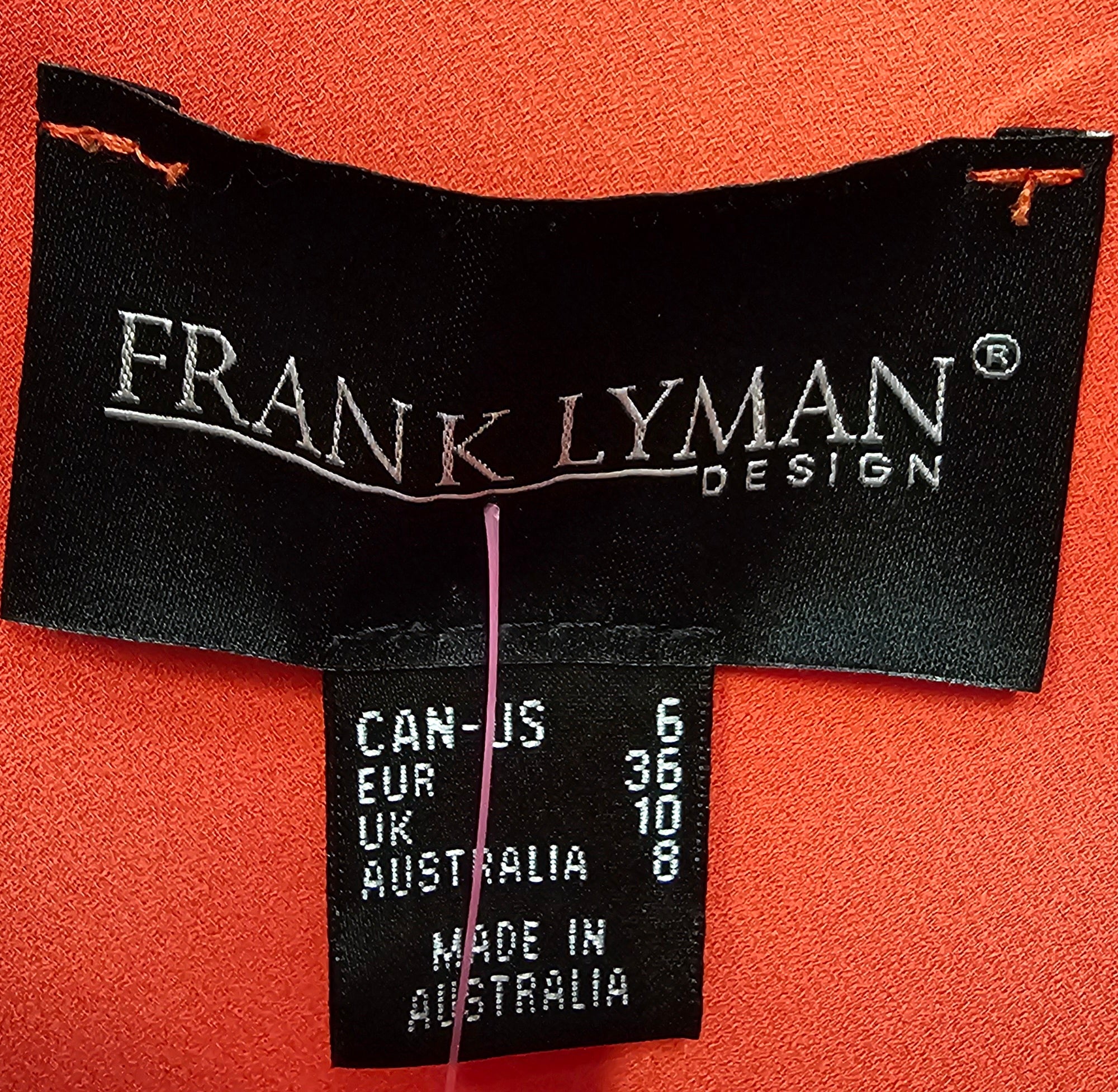 Frank Lyman 3/4 Sleeve Blouse Dark Orange - 8 image 3