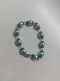 Blue Beaded Bracelet - 17cm image 0