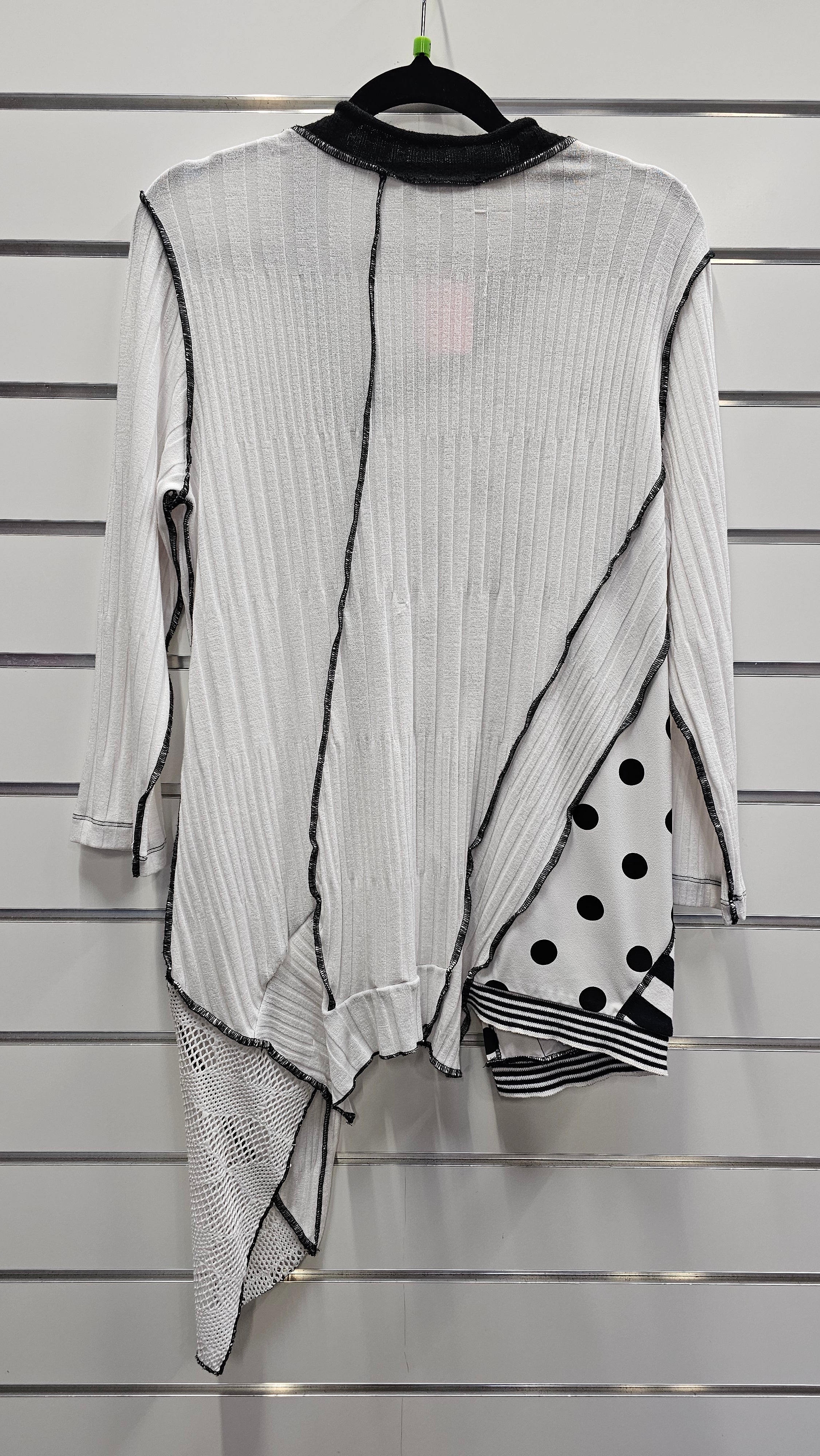 David Pond Black And White Cardigan Viscose Blend - 12 image 1