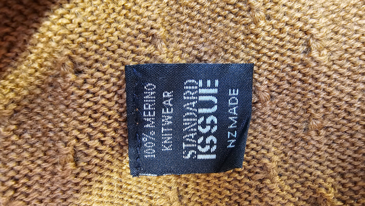 Standard Issue Mustard Knitted 100% Merino Dress  - M image 3