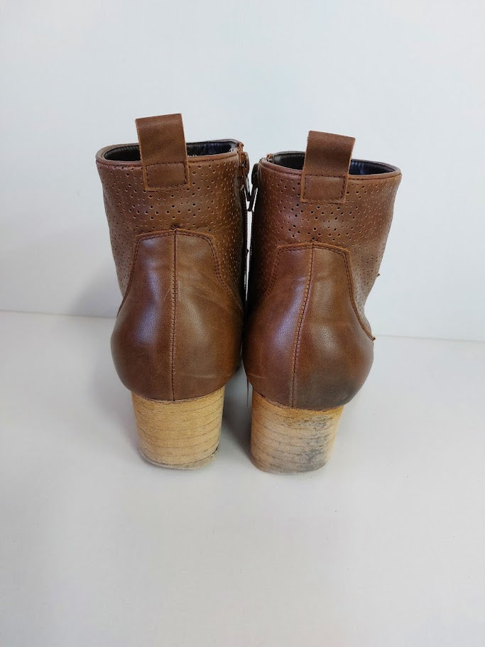 Loscabos Brown Leather Ankle Boots - 40 image 2