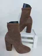 Lipstik Brown Suede Ankle Boots - 9 image 0