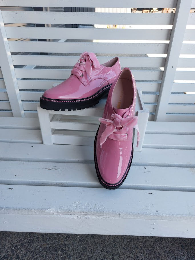 Andrea Biani BRAND NEW Patent Pink Leather Shoes - 41 image 2