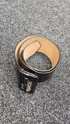 Cue Black Leather Belt - M image 3