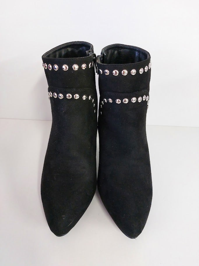 City Chic Black Suede Ankle Boots - 40 image 1