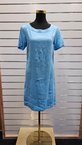 Blue 100% Linen Dress - 12 image 0