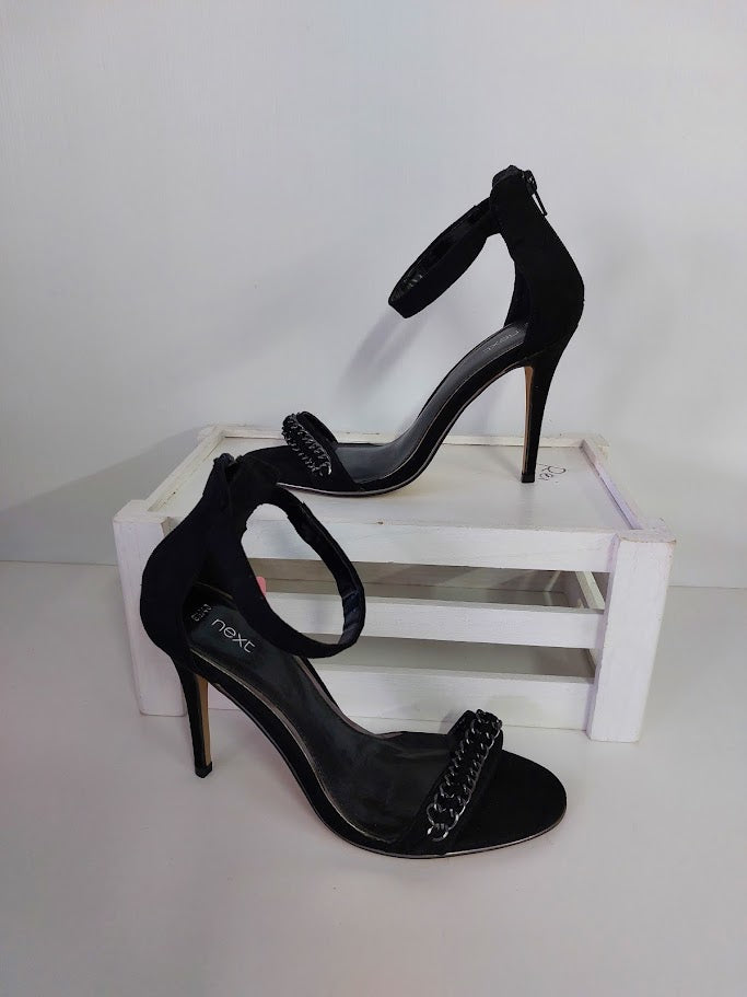 Next Black Heels With Chain Detail - 40 image 0