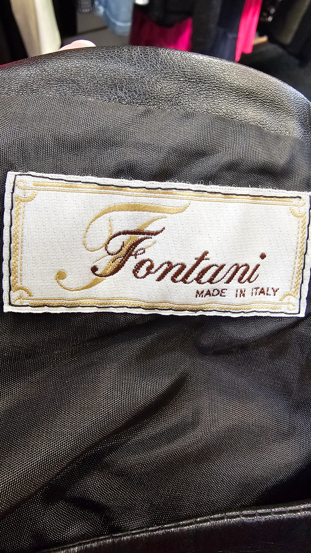 Fontani Black Leather Skirt - 14 (44) image 1