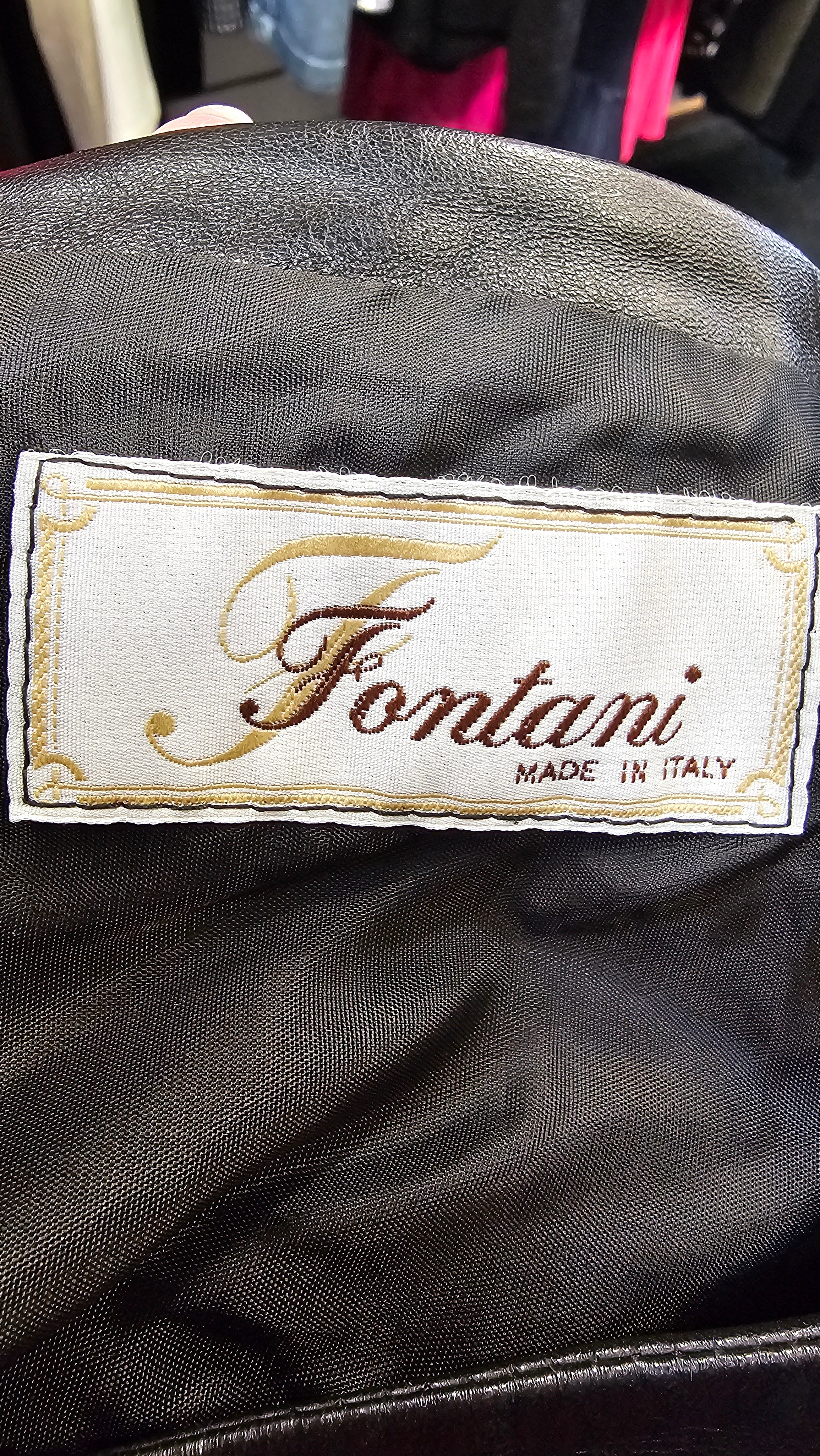 Fontani Black Leather Skirt - 14 (44) image 1