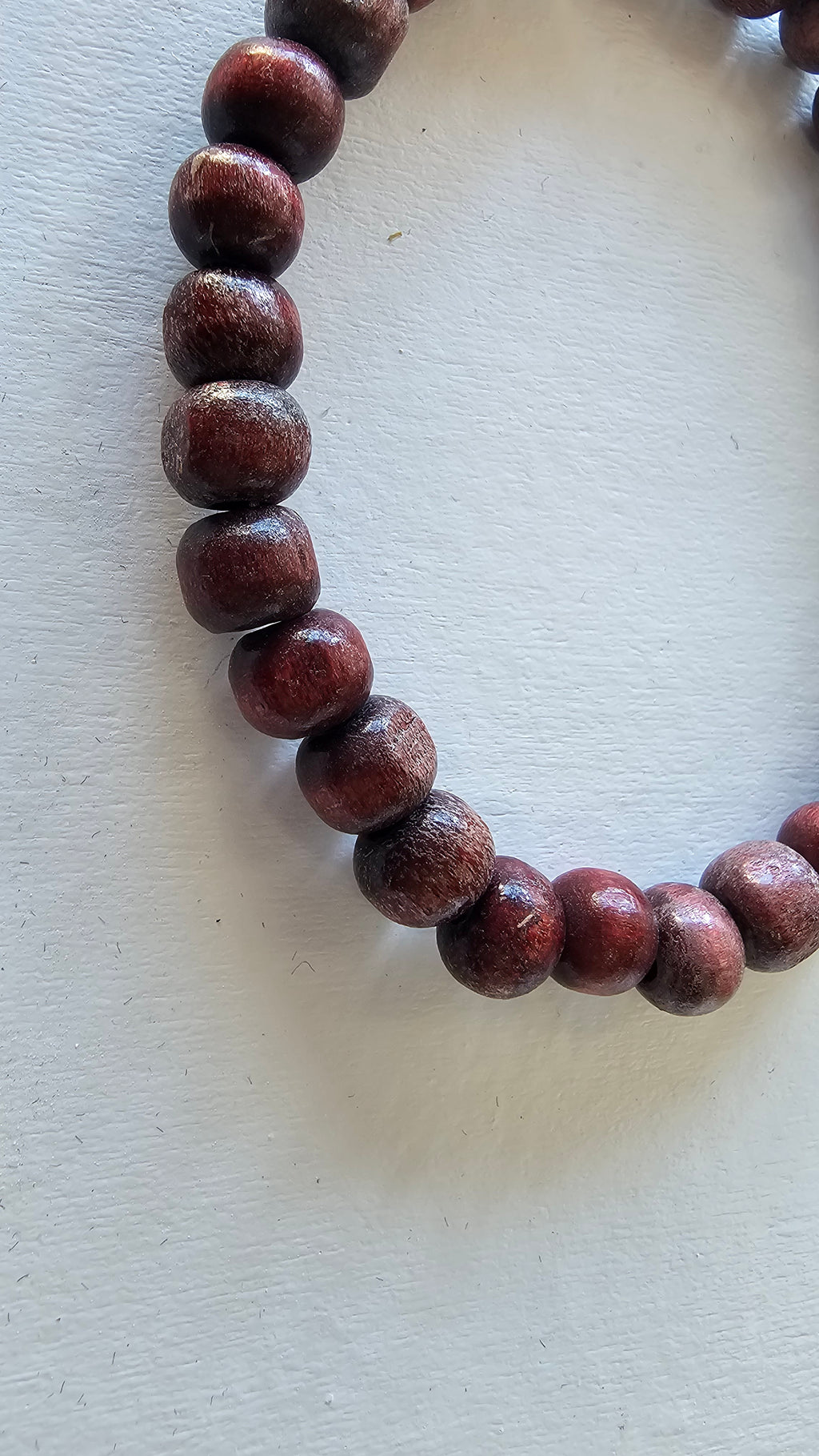 Brown Wood Beaded Bracelet image 1