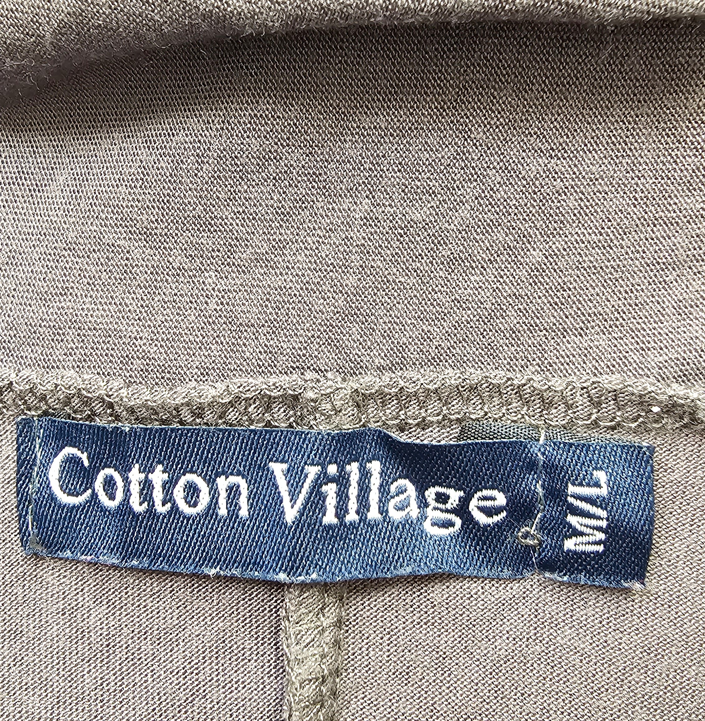 Cotton Village Grey 100% Cotton Layered Dress - M/L image 4