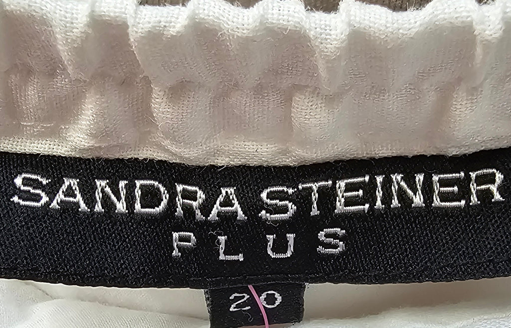 Sandra Steiner White 100% Linen Skirt - 20 image 2