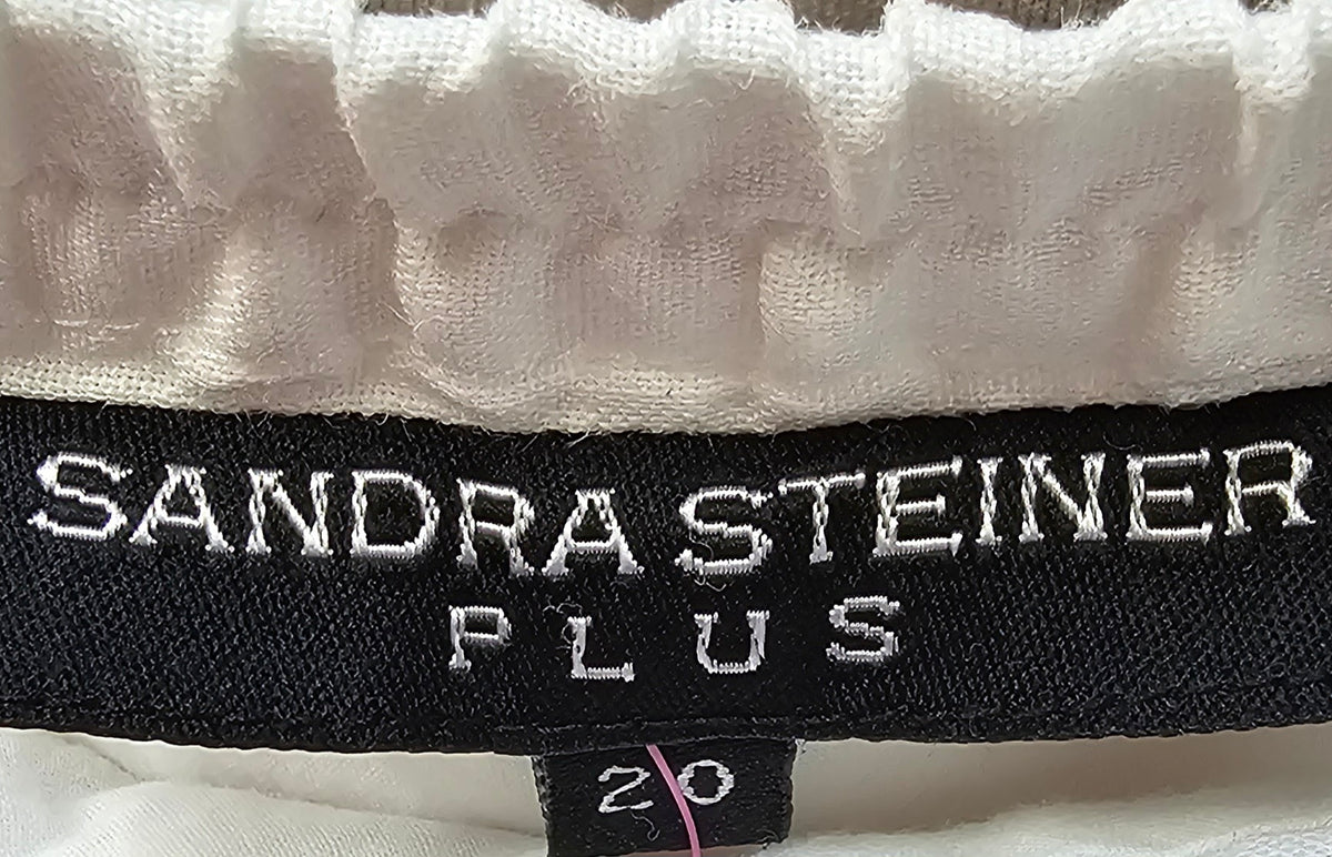 Sandra Steiner White 100% Linen Skirt - 20 image 2
