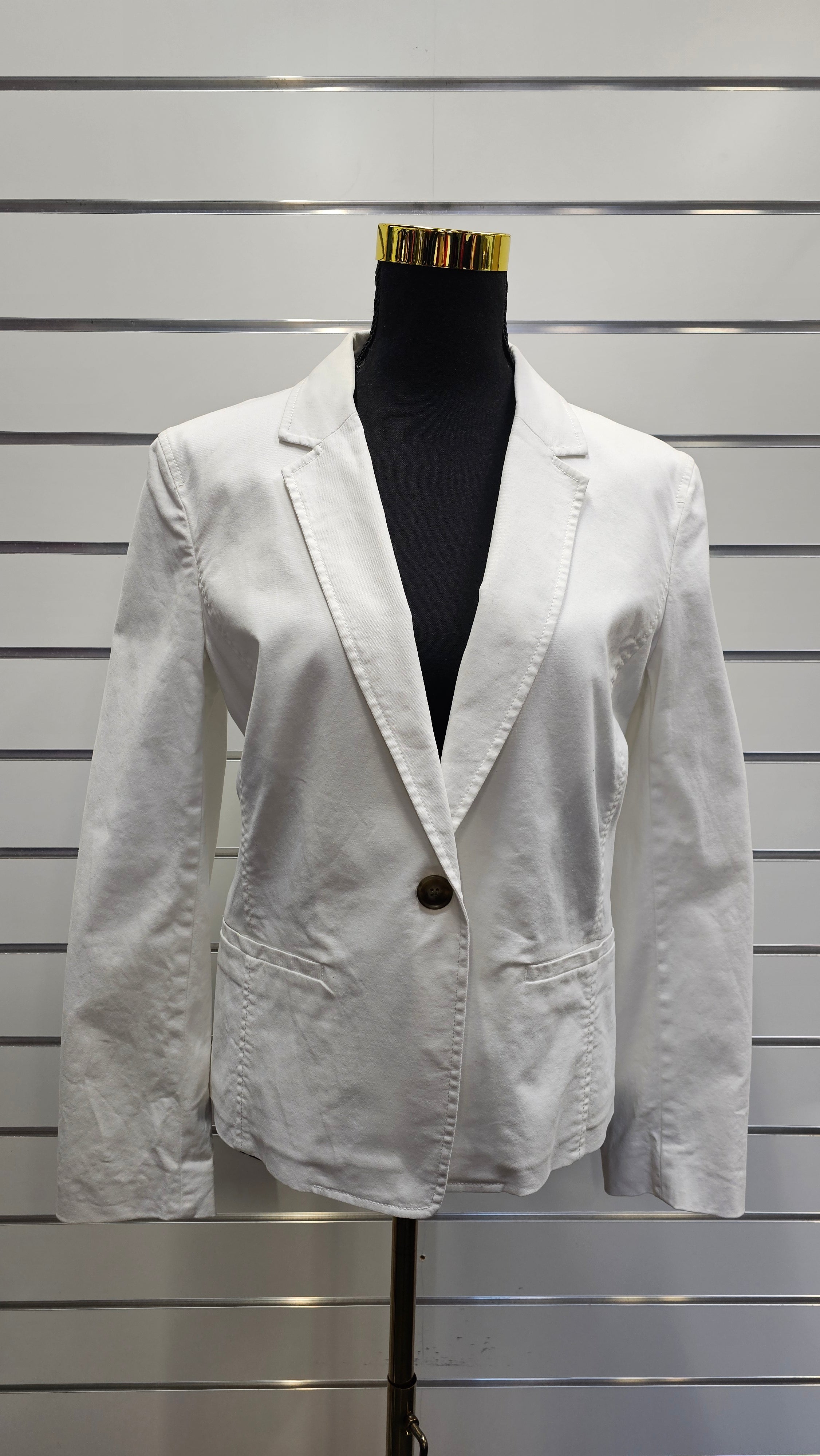 Armani Exchange White Jacket Cotton Blend - 12 image 0
