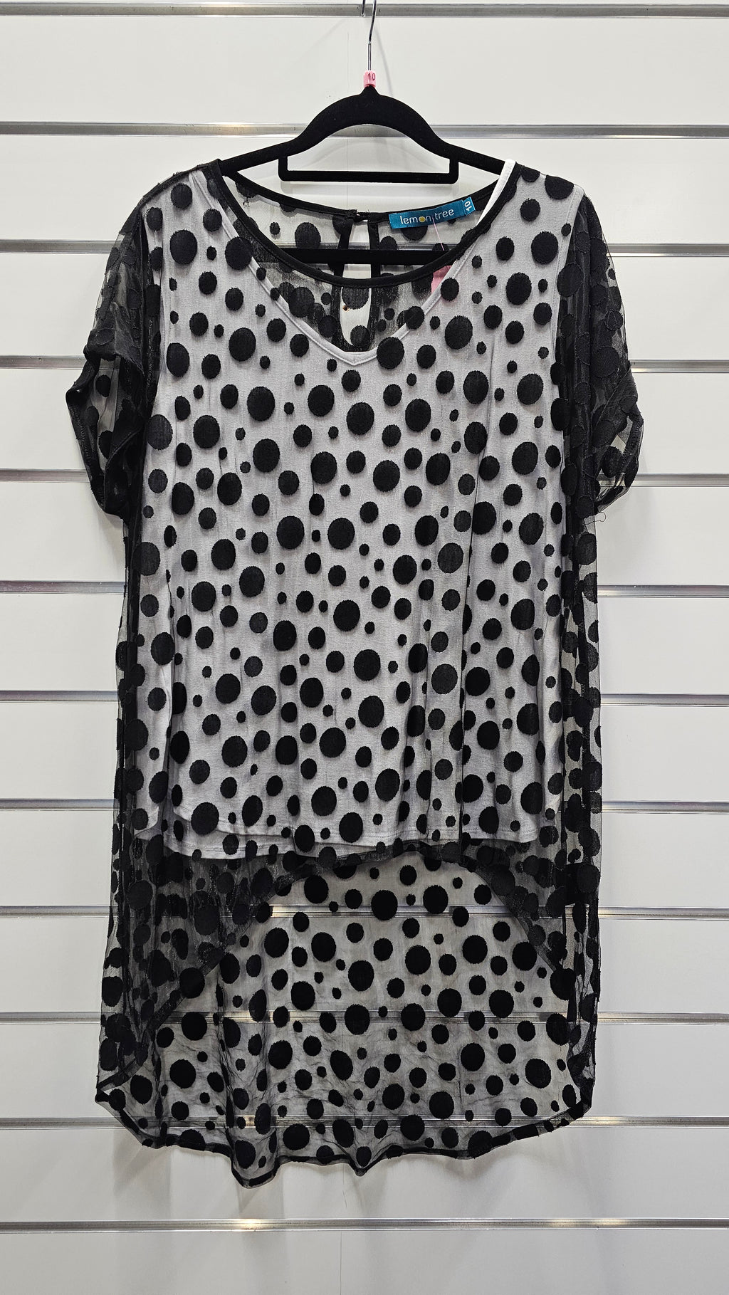 Lemon Tree Black And White Top - 10 image 0