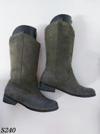 Fiona Olive Green Cowboy Boots - 38 image 0