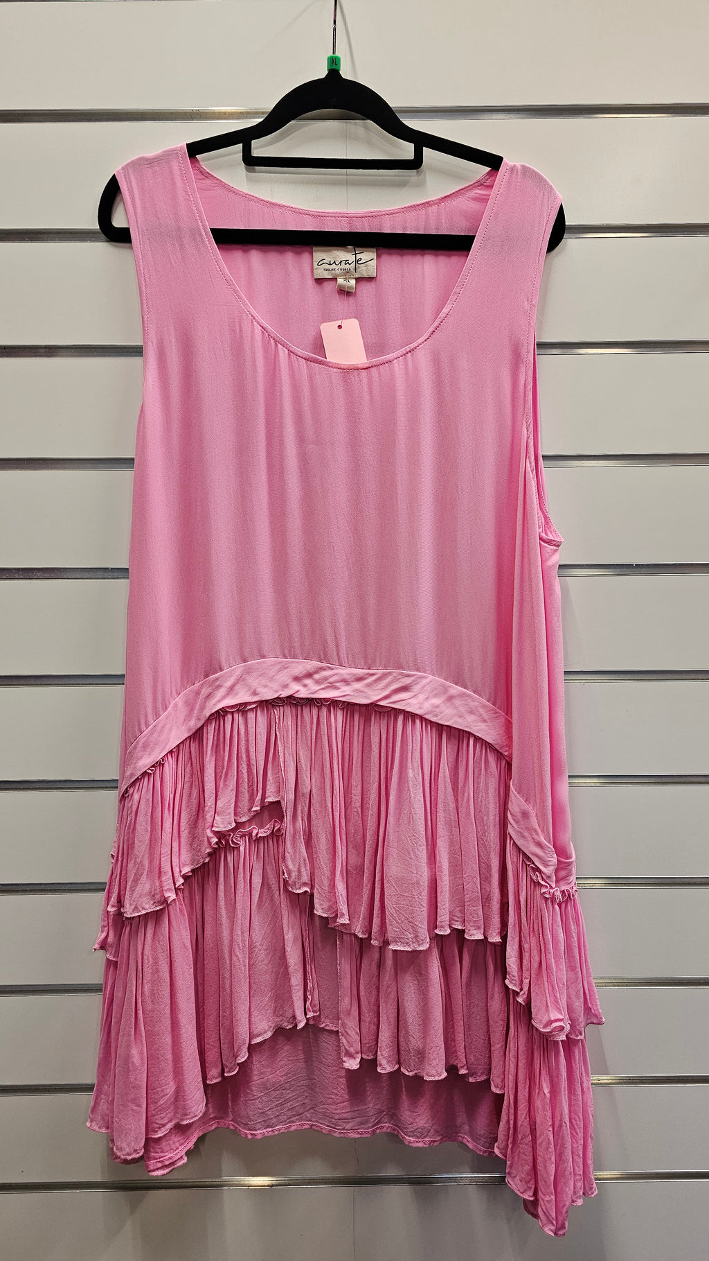 Trelise Cooper Pink Midi Dress 100% Viscose - XL image 0