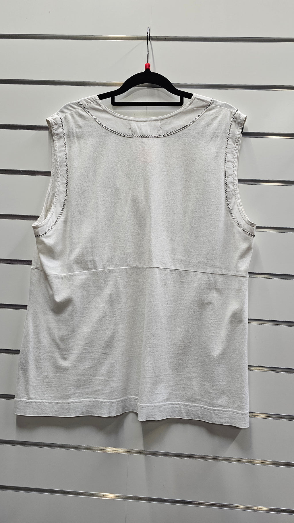 Verge White T-Shirt With Big Buttons - L image 1