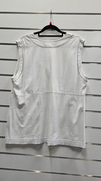 Verge White T-Shirt With Big Buttons - L image 1