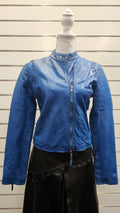 Sãopaulo Genuine Leather Blue Jacket - 10 (36) image 0