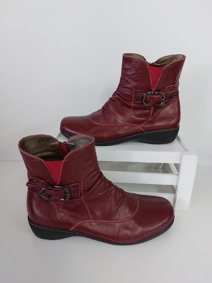 Vagamann Maroon Ankle Boots - 42 image 0