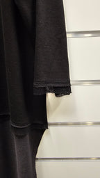 Lounge 3/4 Sleeve Black Top Cotton And Viscose Blend - 12 image 2