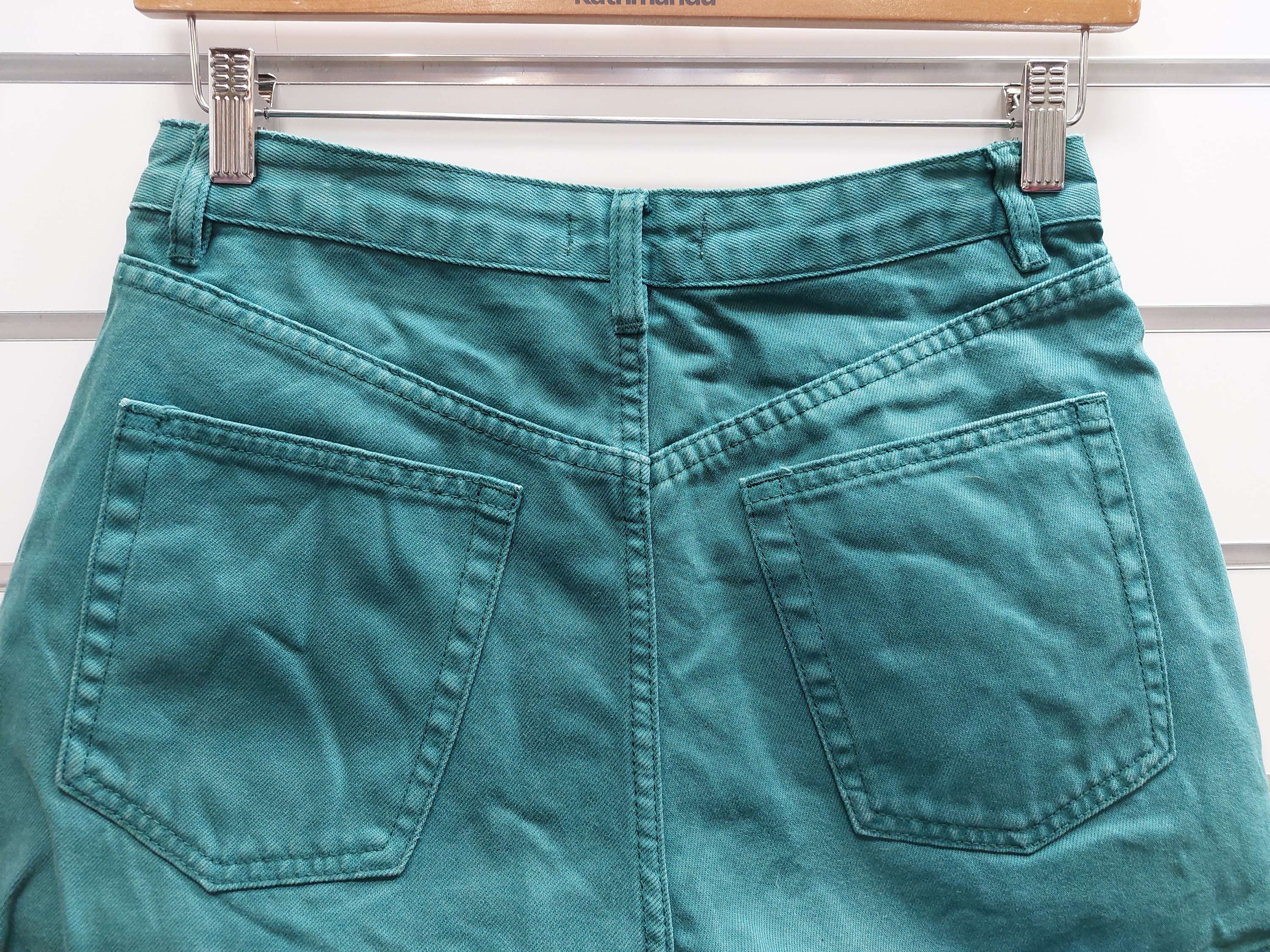 Glassons Green Denim Shorts - 10 image 1